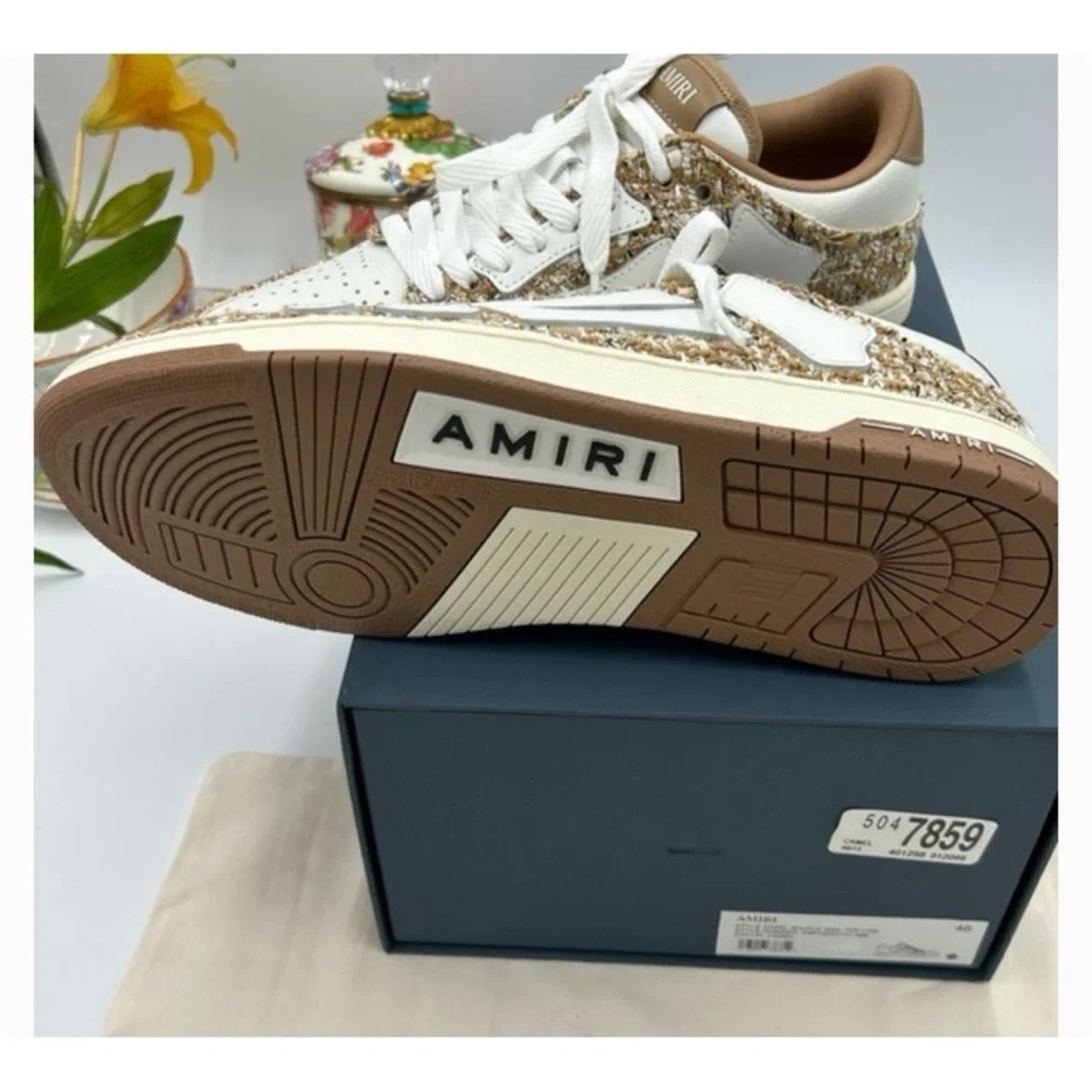 Amiri BOUCLE SKEL low top sneakers size 46